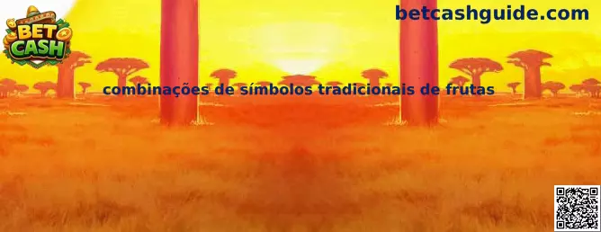 Combinações de símbolos tradicionais de frutas
